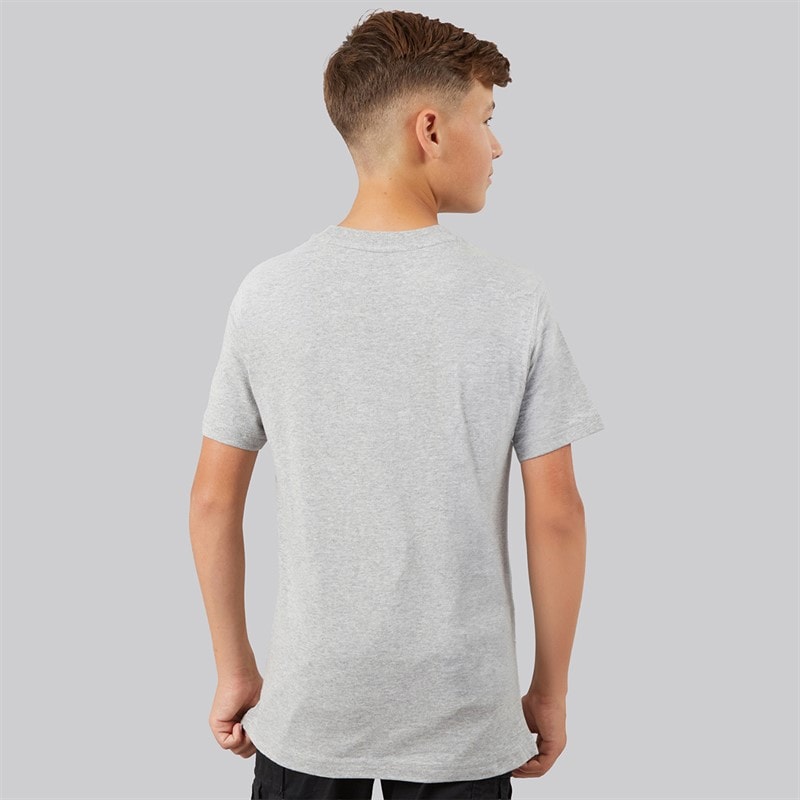 Junior Boys Positivity Table T-Shirt Medium Grey Heather - Image 2