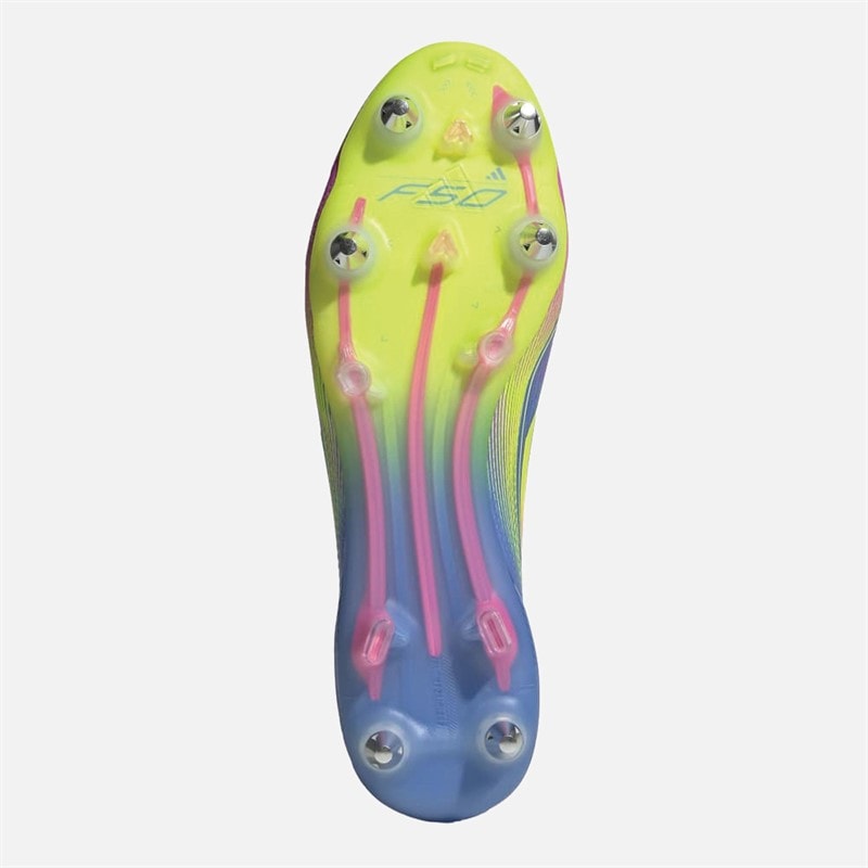 Mens F50 Elite Celestial Victory Pack SG Soft Ground Football Boots Blue Fusion/Lucid Lemon/Lucid Pink - Image 2