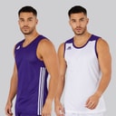 Mens 3G Speed Reversible Basketball Jersey Collegiate Purple/White
