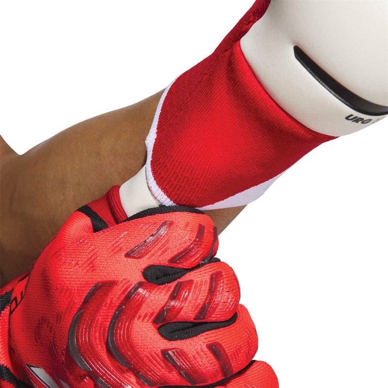 Mens Predator 25 Pro Promo Goalkeeper Gloves Lucid Red/Black/Pure Ruby - Image 2