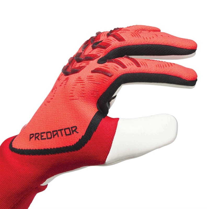 Mens Predator 25 Pro Promo Goalkeeper Gloves Lucid Red/Black/Pure Ruby - Image 3