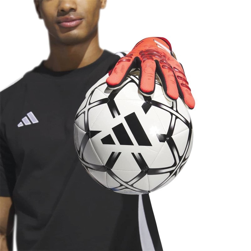 Mens Predator 25 Pro Promo Goalkeeper Gloves Lucid Red/Black/Pure Ruby - Image 5
