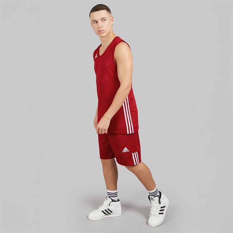 Mens 3G Speed Reversible Basketball Shorts Power Red/White - Image 4