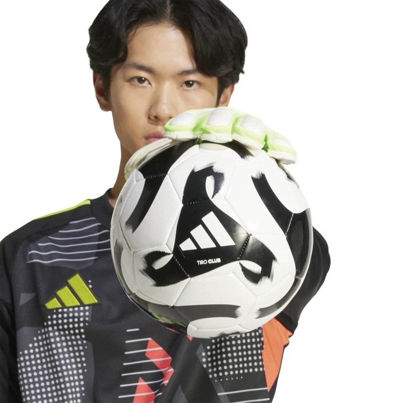 Mens Predator Match Finger Save Goalkeeper Gloves White/Lucid Lemon/Lucid Pink - Image 5