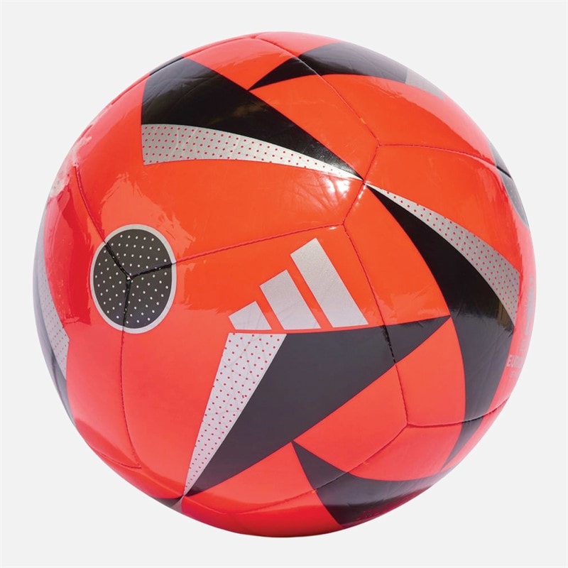 adidas Euro 24 Club Training Football Solar Red/Black/Silver Metallic