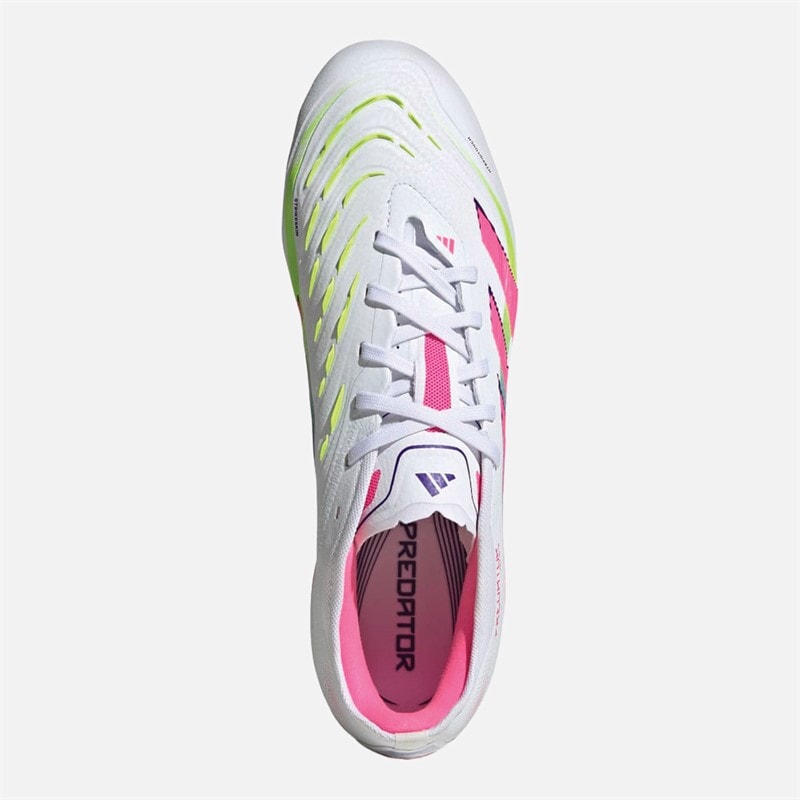 Mens Predator Pro Celestrial Victory Pack FG Firm Ground Football Boots Cloud White/Lucid Pink/Lucid Lemon - Image 4