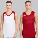 Mens 3G Speed Reversible Basketball Jersey Power Red/White