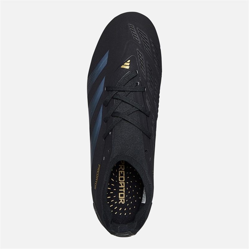Mens Predator Pro Dark Spark Pack FG Firm Ground Football Boots Core Black/Carbon/Gold Metallic - Image 4