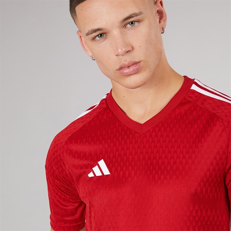 Mens Tiro 23 Competition Jersey Team Power Red 2/White - Image 3