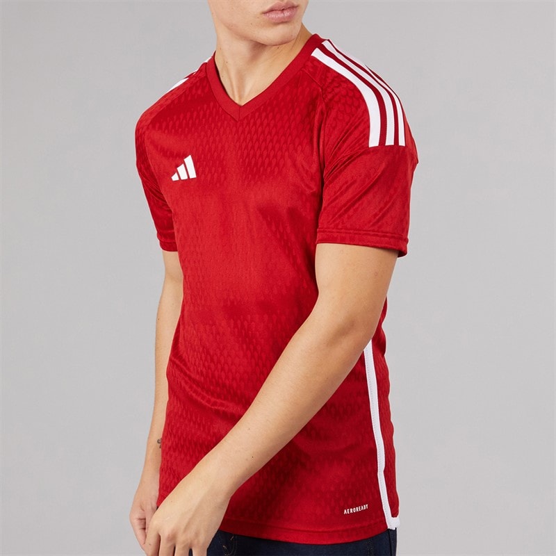 Mens Tiro 23 Competition Jersey Team Power Red 2/White - Image 5