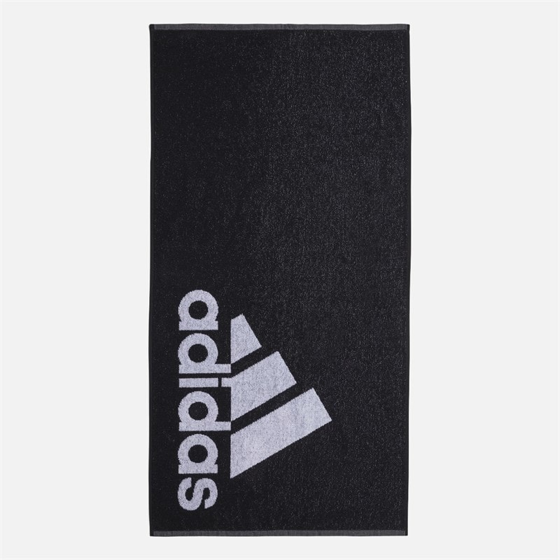 adidas Mens Small Swimming Towel Black/White
