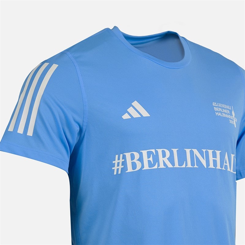 Mens Berlin Half Running Top Blue Burst - Image 3
