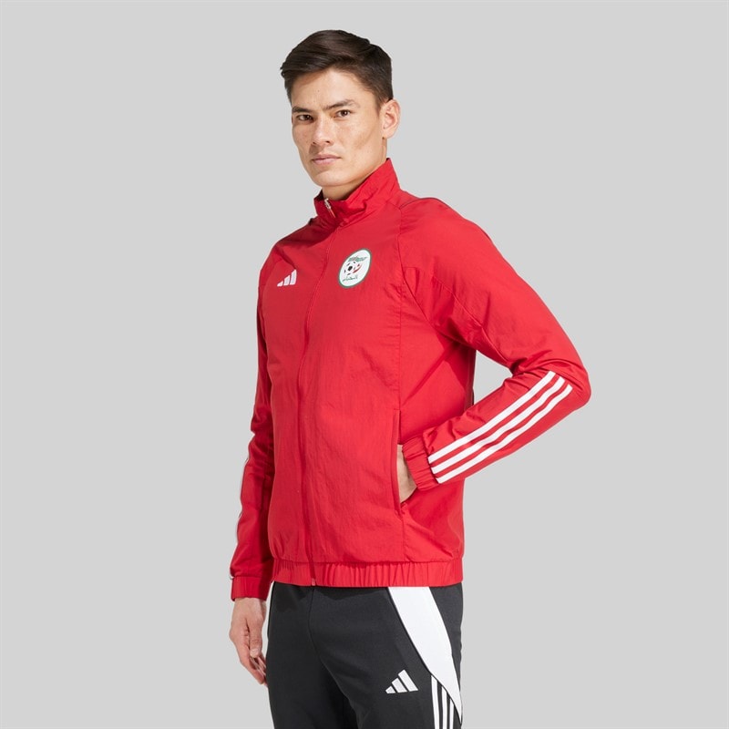 Mens FAF Algeria Presentation Jacket Team Power Red 2 - Image 2