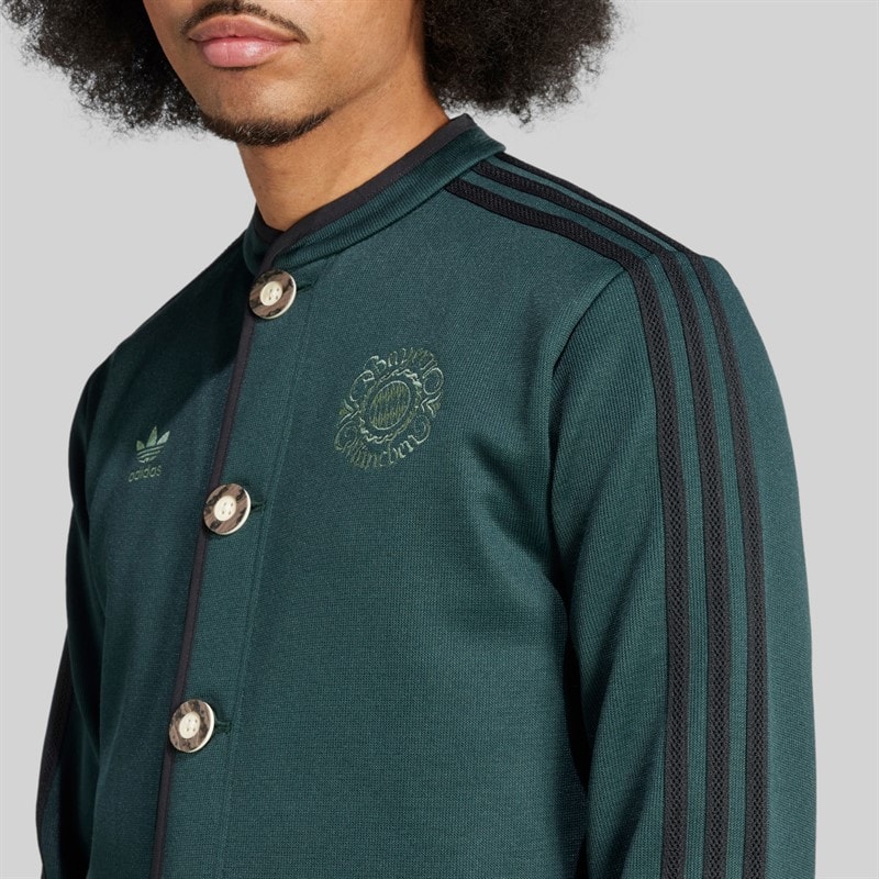Mens FCB FC Bayern Muenchen Authentic Janker Shadow Green - Image 3