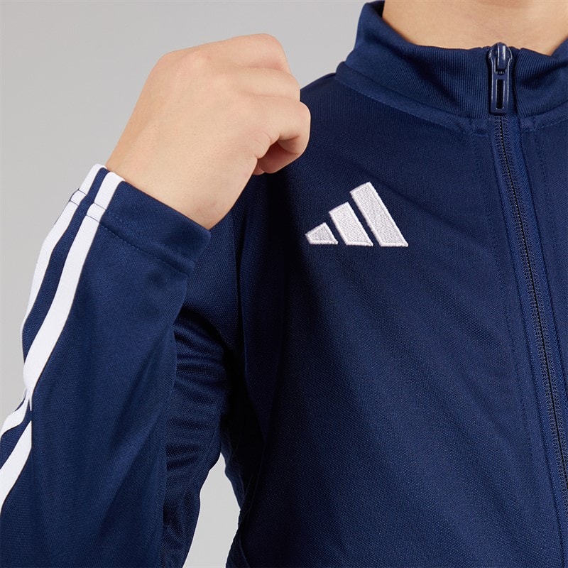 Junior Boys Tiro 23 League Track Jacket Team Navy Blue - Image 3