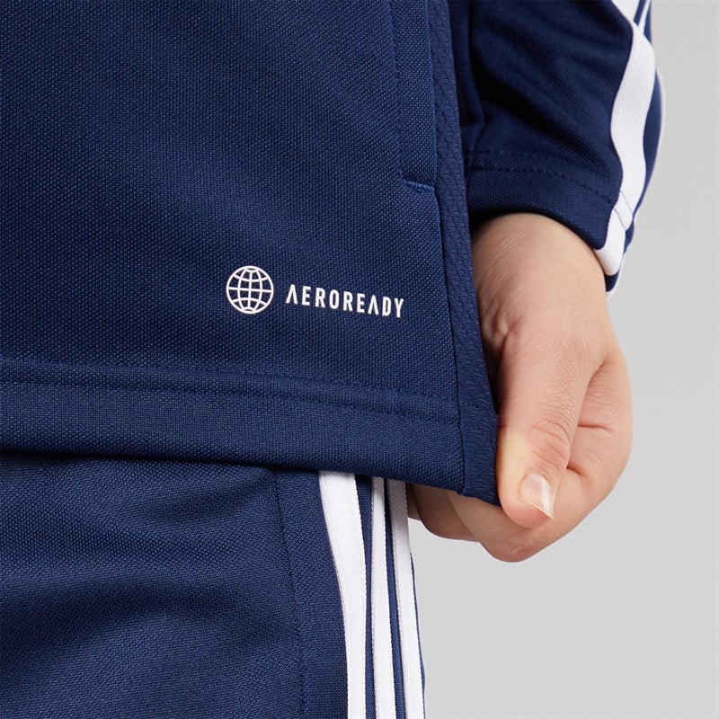 Junior Boys Tiro 23 League Track Jacket Team Navy Blue - Image 5