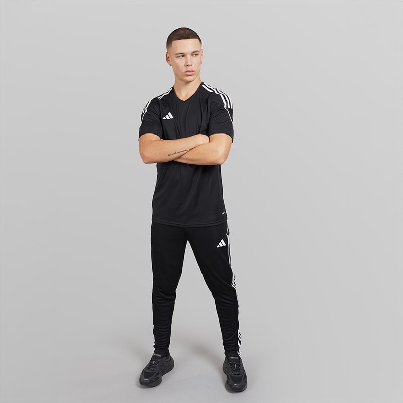 Mens Tiro 23 League T-Shirt Black/White - Image 4