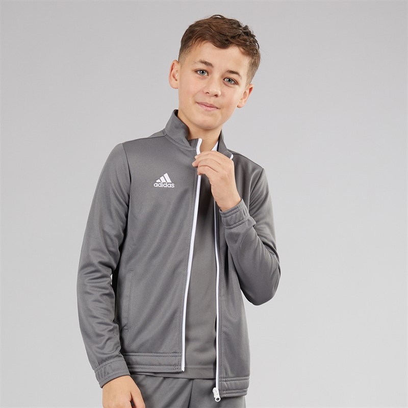 adidas Junior Boys Entrada 22 Track Jacket Team Grey Four