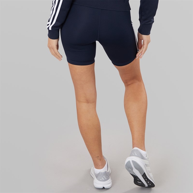 Womens Training Essentials 3-Stripes High Waist Shorts Legend Ink - Image 2