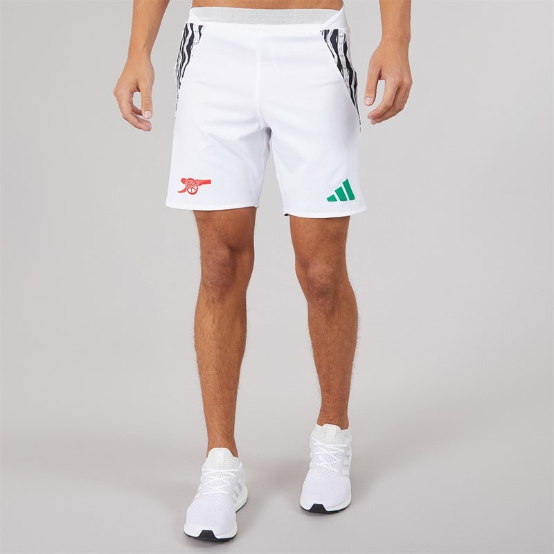 Mens AFC Arsenal 24/25 Authentic Away Shorts White/Print - Image 3