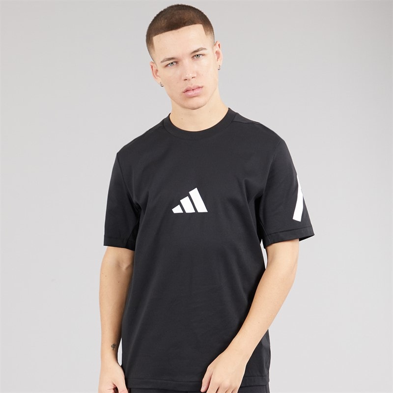 adidas Mens Z.N.E. T-Shirt Black/White