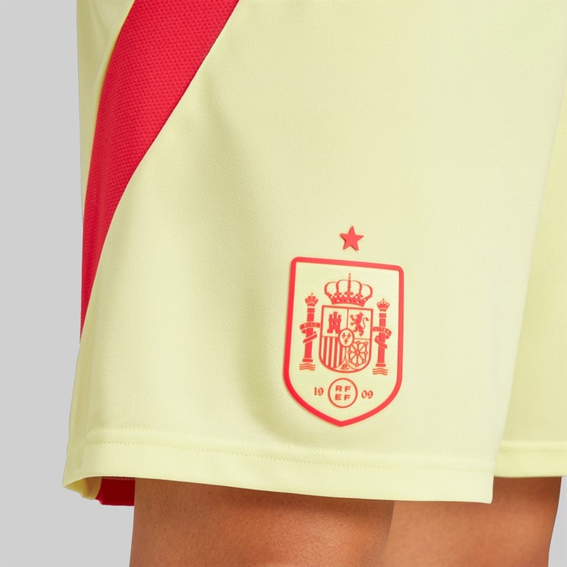 Mens FEF Spain 24 Away Shorts Pulse Yellow - Image 3