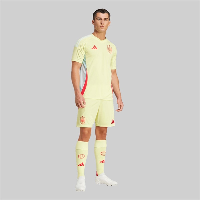 Mens FEF Spain 24 Away Shorts Pulse Yellow - Image 5