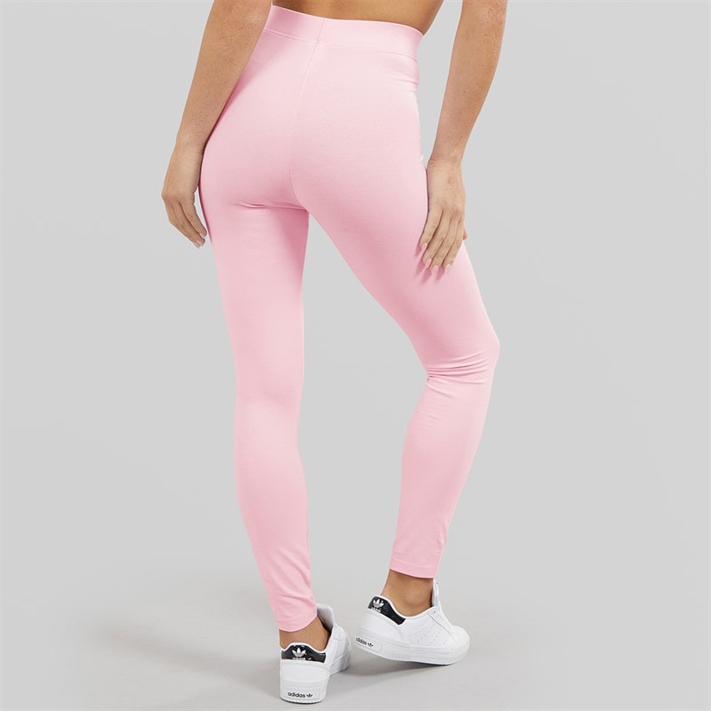 Womens Essentials Linear Leggings Clear Pink/White - Image 2