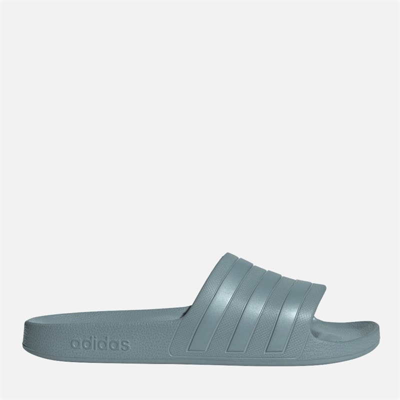 Mens Adilette Aqua Sliders Magic Grey/Magic Grey Met/Magic Grey - Image 4