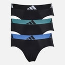 Mens Three Pack Briefs Black/Multi