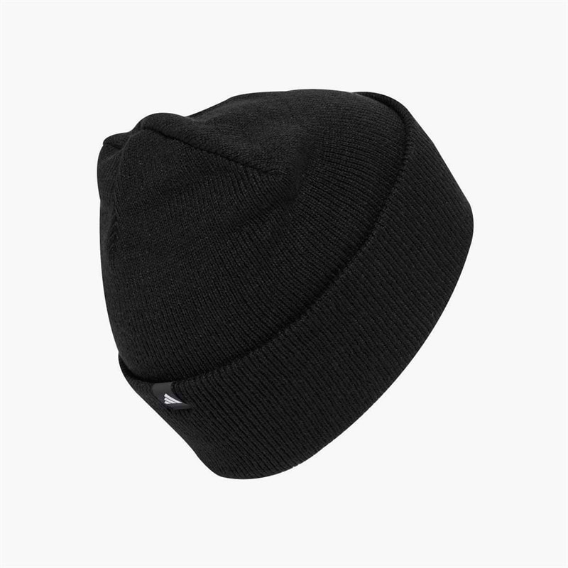 Mens 3-Stripes Beanie Black/White - Image 2