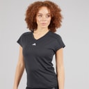Womens Aeroready Workout Essentials V Neck T-Shirt Black
