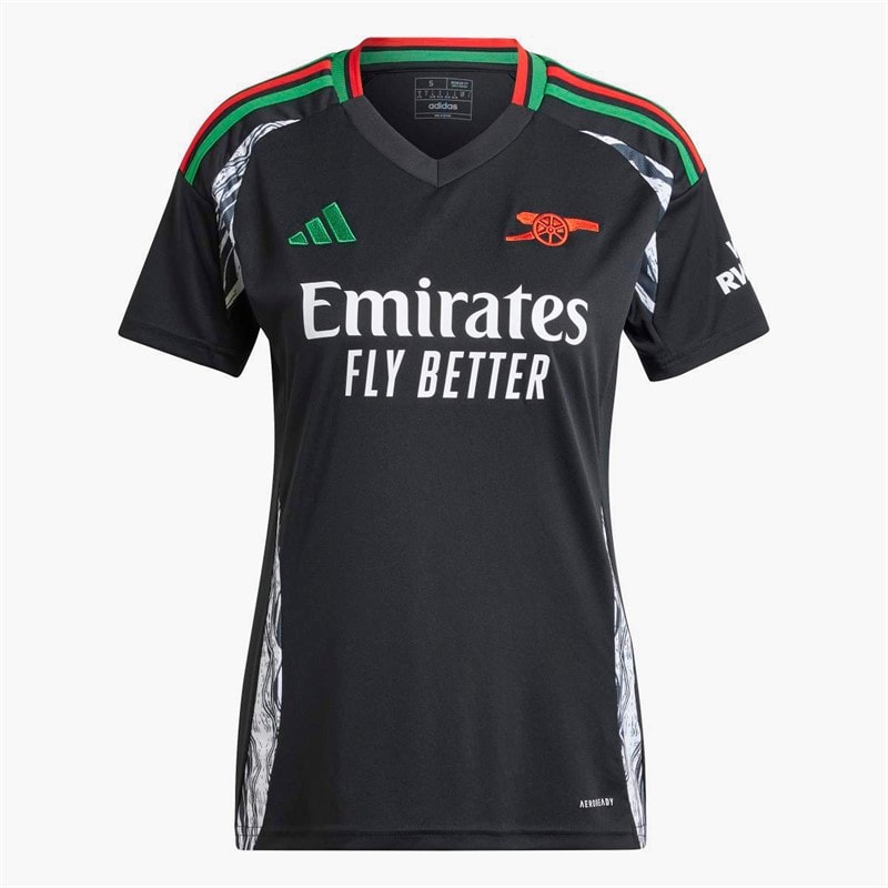 adidas Womens AFC Arsenal 24/25 Away Jersey Black