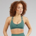 Womens Aeroimpact Luxe Training Light Support Bra Preloved Teal