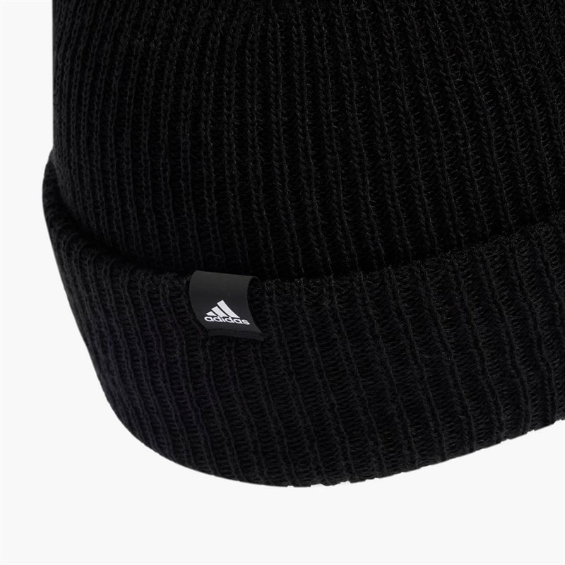 Mens Classic Beanie Black/White - Image 3