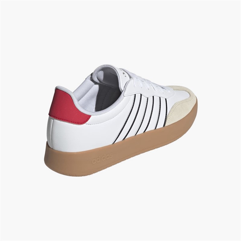 Mens Barreda Trainers Cloud White/Cloud White/Pure Ruby - Image 3