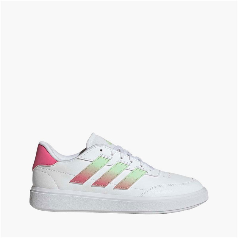 Womens Courtblock Trainers Cloud White/Semi Green Spark/Pink Fusion - Image 1