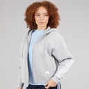Womens Future Icons 3-Stripes Full Zip Hoodie Medium Grey Heather
