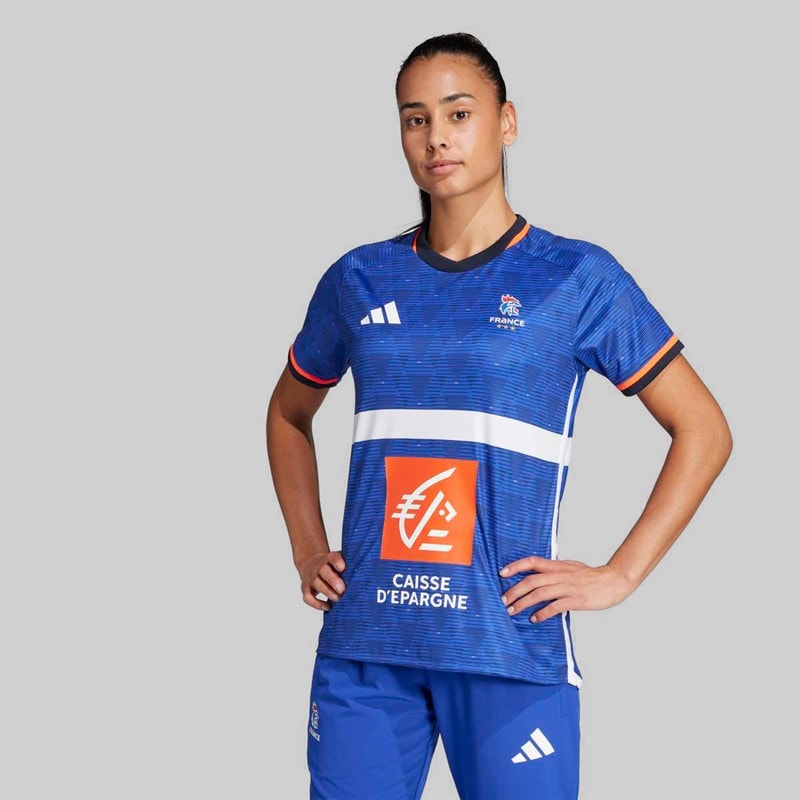 Womens FFHB France Handball 25/26 Home Replica Jersey Semi Lucid Blue - Image 2