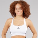 Womens Prime Lift React Medium Support Sports Bra White/Black
