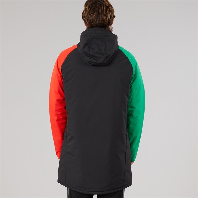 Mens AFC Arsenal FC 24/25 Tiro 24 European Stadium Parka Jacket Black - Image 2