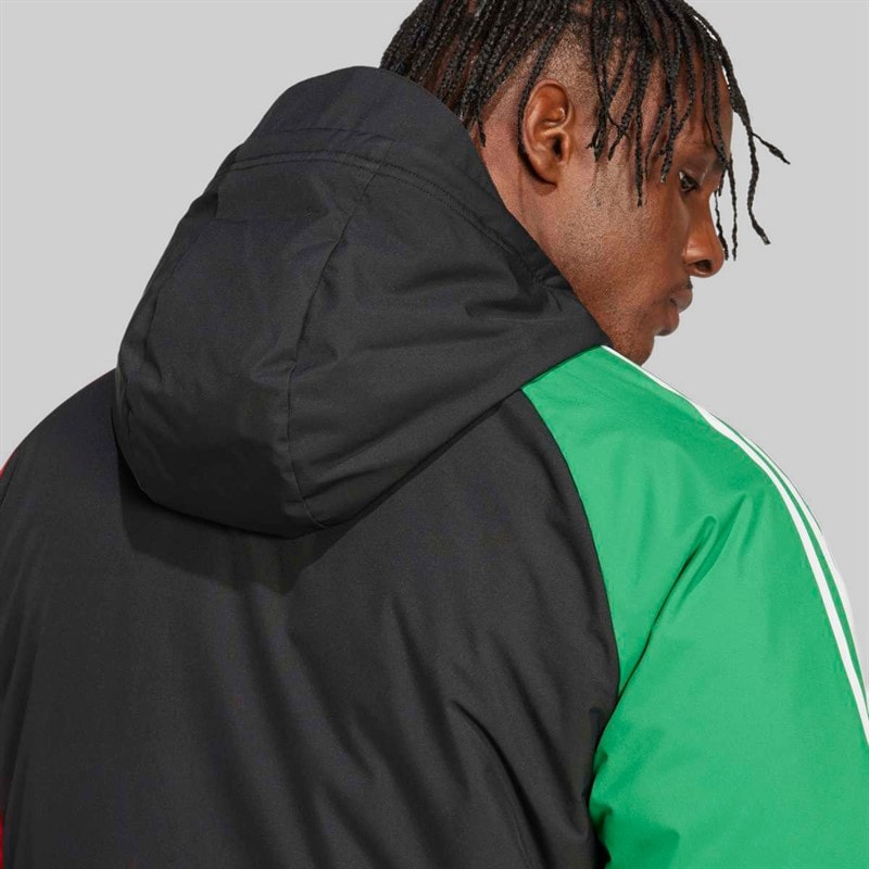 Mens AFC Arsenal FC 24/25 Tiro 24 European Stadium Parka Jacket Black - Image 5