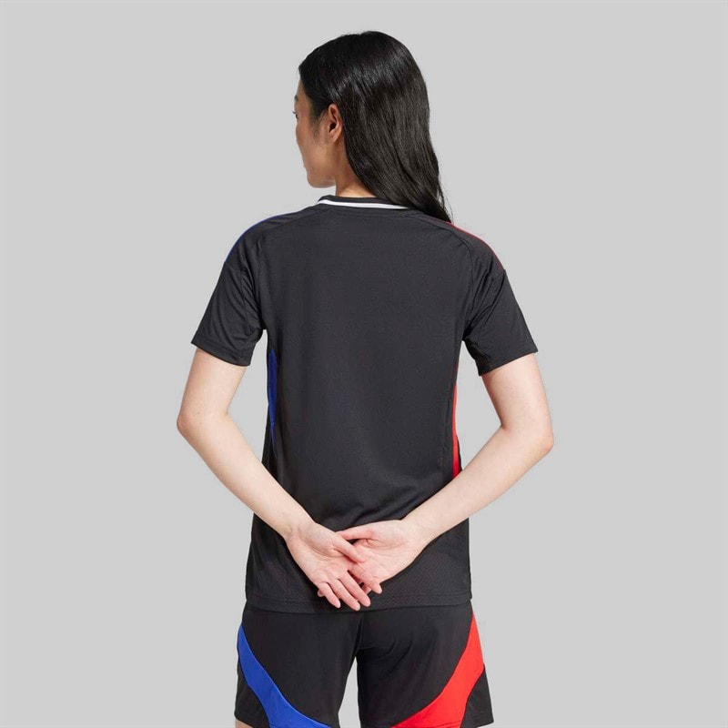 Womens OL Olympique Lyon 24/25 Away Jersey Black - Image 4