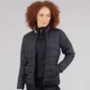 Womens Puffer Golf Jacket Black
