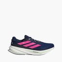 Mens Supernova Rise 2 Neutral Running Shoes Dark Blue/Shock Pink/Linen Green