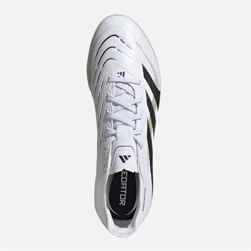 Mens Predator League TF Astro Football Boots Cloud White/Core Black/Gold Metallic - Image 4