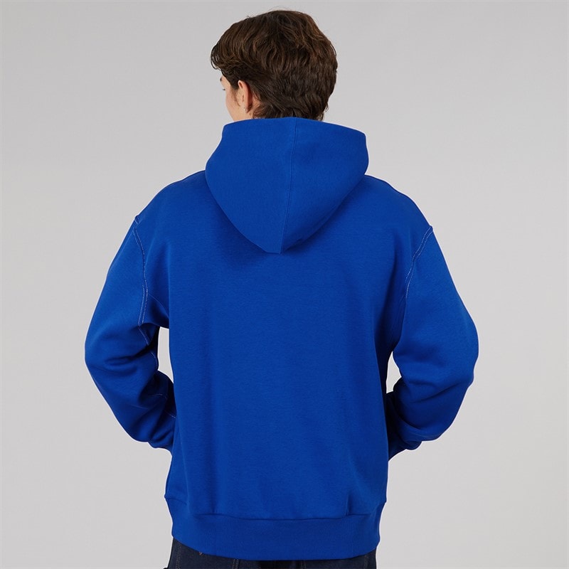 Mens All Szn Graphic Hoodie Royal Blue/Off White - Image 2
