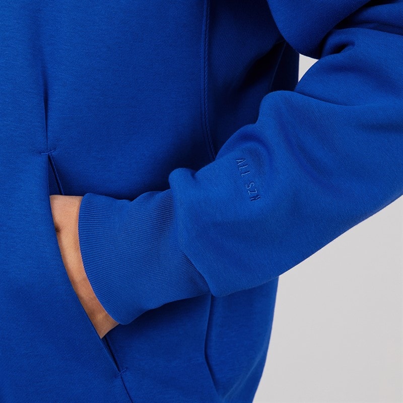 Mens All Szn Graphic Hoodie Royal Blue/Off White - Image 5