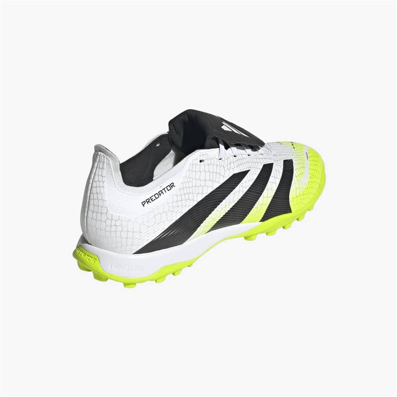 Mens Predator League Fold Over Tongue TF Astro Football Boots Cloud White/Core Black/Lucid Lemon - Image 3