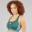 Womens Prime Lift Training Medium Support Sports Bra Pure Teal/White